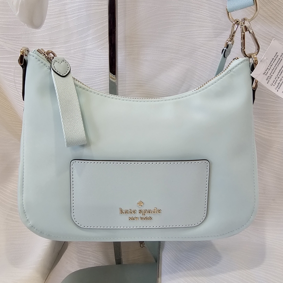 Kate Spade Chelsea Nylon Blue Glow with bonus coinpurse - Picture 3 of 11